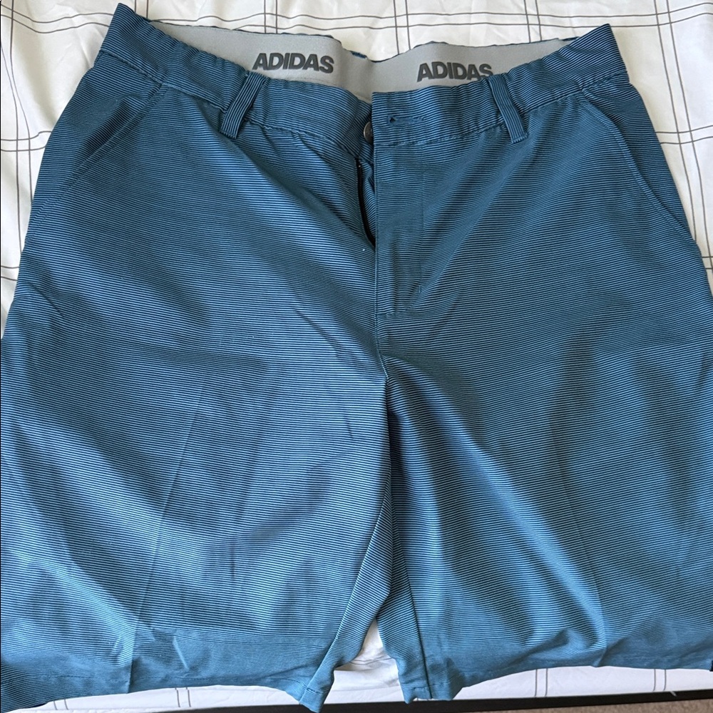 adidas Teal-Blue Golf Shorts